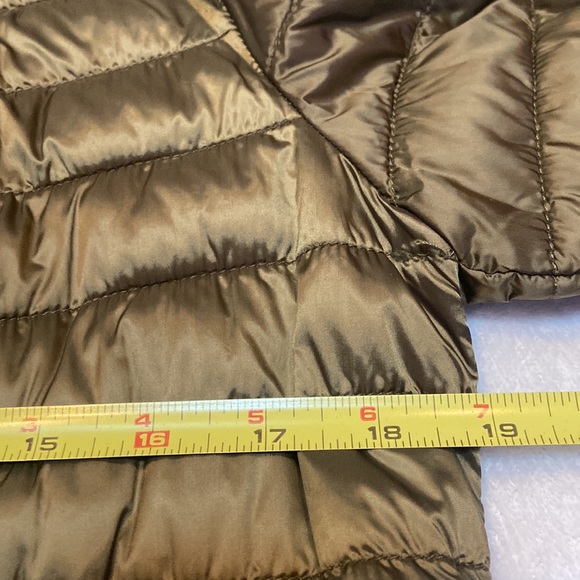 NWT BADGLEY MISCHKA Size XS Light Weight Packable Puffer Jacket Olive - Picture 8 of 13